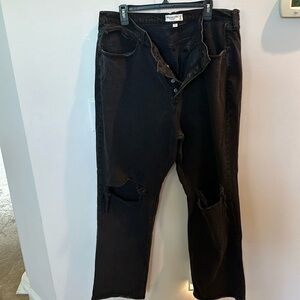 Abercrombie & Fitch curve love black denim jeans